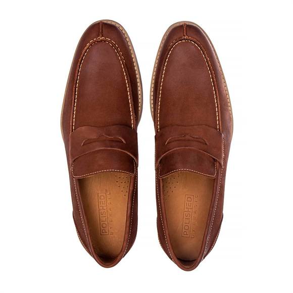 NEW ANATOMIC men's naples loafer in brown - Picture 2 of 4